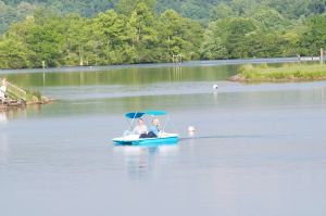 Adventures Outdoors Rental Paddle Boat on Lake Melton, Oak Ridge, TN